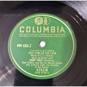 78 Musical FINIAN'S RAINBOW This Time Of Year/When I'm Not Near The Girl I Love